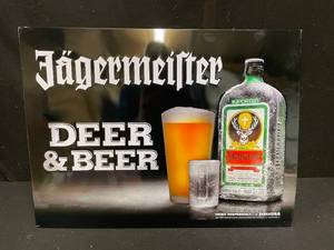 lot 159 image: Jagermeister Deer & Beer tin tacker