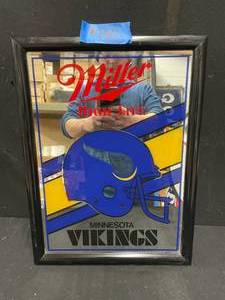lot 160 image: Miller High Life MN  Minnesota Vikings mirror