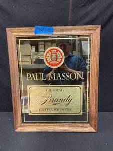 lot 164 image: Paul Masson California Brandy mirror