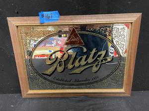 lot 167 image: Blatz Beer mirror