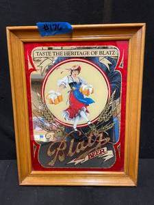 lot 176 image: Blatz Beer mirror