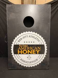 lot 194 image: Wild Turkey American Honey bags  cornhole game