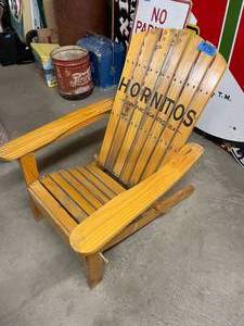lot 195 image: Hornitos folding wood Adirondack  beach chair