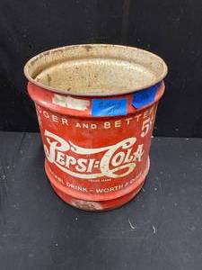 lot 202 image: Pepsi  Pepsi-Cola metal barrel