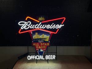 lot 209 image: Bud Budweiser Twins 2004 All Star Game 2014 neon sign