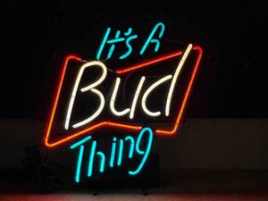lot 211 image: Bud Thing neon