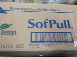 case of SofPull brown 6 rolls Roll ...
