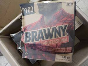 4 boxes of Brawny P100 professional...