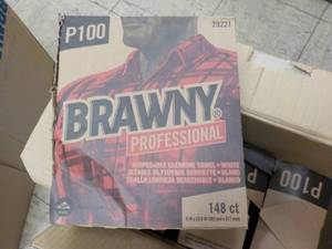 4 boxes of Brawny P100 professional...
