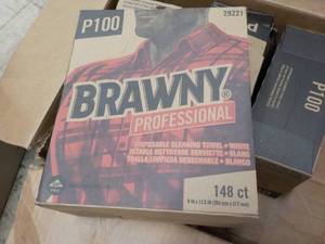4 boxes of Brawny P100 professional...