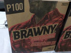 4 boxes of Brawny P100 professional...