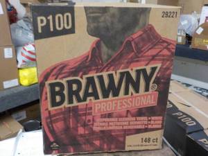 4 boxes of Brawny P100 professional...