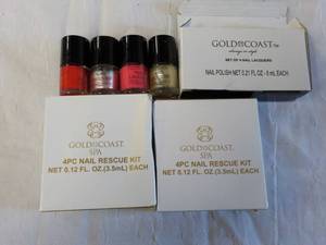 2- 4 piece nail rescue kits and set...