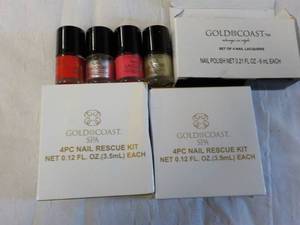 2- 4 piece nail rescue kits and set...