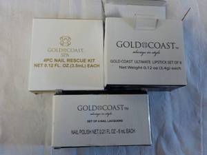 lipstick set of 8 tubes, nail polis...