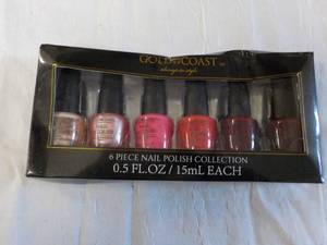 6 piece nail polish collection...