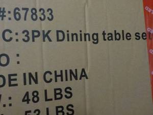 metal table and 2 chairs, need asse...