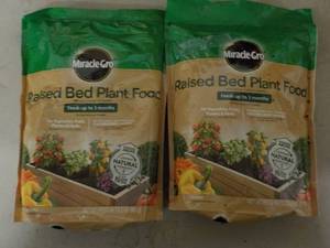 2 bags Miracle Gro raised bed plant...