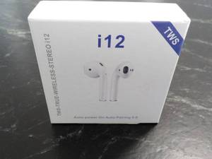 true wireless stereo i12 earbuds...