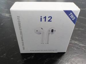 true wireless stereo i12 earbuds...