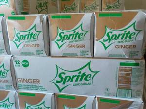 4- 12 packs of Sprite Ginger zero s...