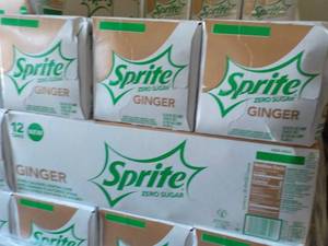 4- 12 packs of Sprite Ginger zero s...