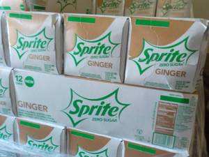 4- 12 packs of Sprite Ginger zero s...