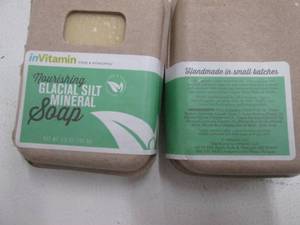 4 Bars inVitamin nourishing glacial silt mineral soap