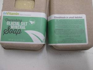 4 Bars inVitamin nourishing glacial silt mineral soap