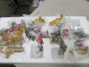 set of 4 santa and reindeer ...