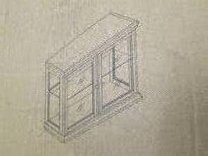 double door curio needs assembly op...