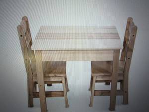 melissa and doug 3-pc wooden table ...