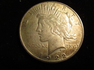 Peace Silver Dollar 1922