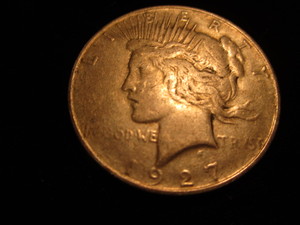 Peace Silver Dollar 1927-D