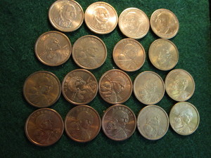 Sacajawea & President Dollar Coins