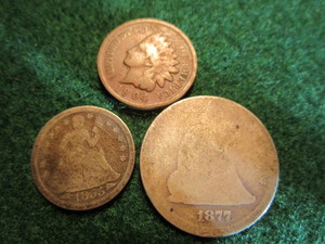 Seated Liberty Qtr & Dime