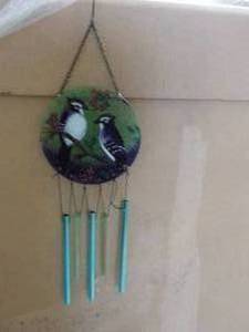 lot 79 image: Blue Jay Wind Chime...