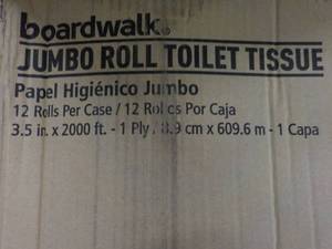 lot 4 image: Boardwalk Case of 12 Jumbo 1 Ply To...