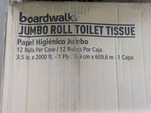 lot 6 image: Boardwalk Case of 12 Jumbo 1 Ply To...