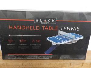 lot 180 image: Black Handheld Table Tennis...