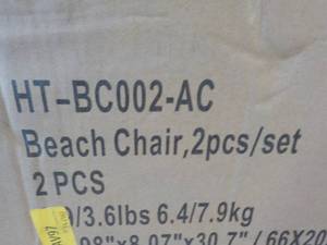lot 183 image: 2 Beach Chairs...