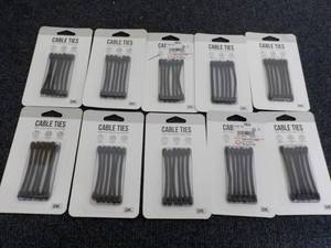 lot 186 image: 10 pkgs Cable Ties...