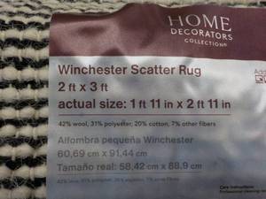lot 228 image: Winchester  2x3 ft Scatter Rug..
