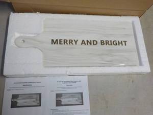 lot 246 image: Set of 2 Merry and Bright Rectangle...