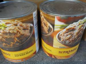 lot 205 image: 2 Gallon Cans Del Pasado Refried Be...