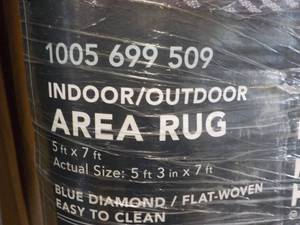 lot 212 image: Hampton Bay 5 ft 3 x 7 ft IndoorO...