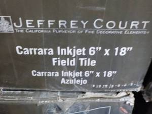 lot 233 image: 8 Boxes Jeffery Court Carrara Ink J...