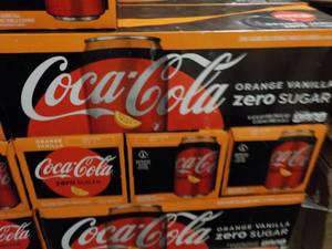 lot 288 image: 4 - 12 packs Coca Cola Orange Vanil...