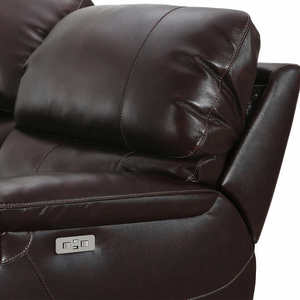 New Leather Power Reclining Loveseat with Power Headrest