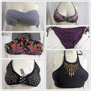 lot 219 image: Huge Selection of  Womens Bathing Suits Size LargeALL NEW